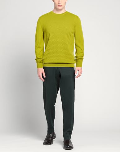 Man Sweater Lime green Size 44 Wool, Acrylic