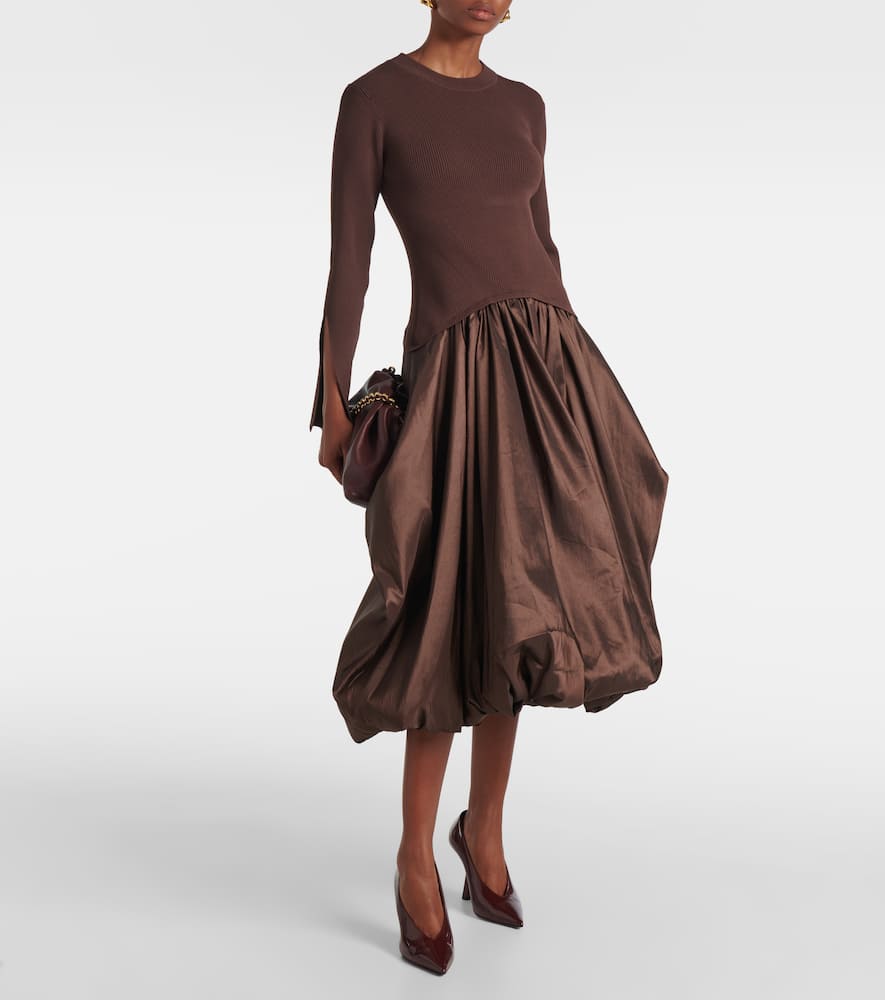 Kenlie gathered midi dress