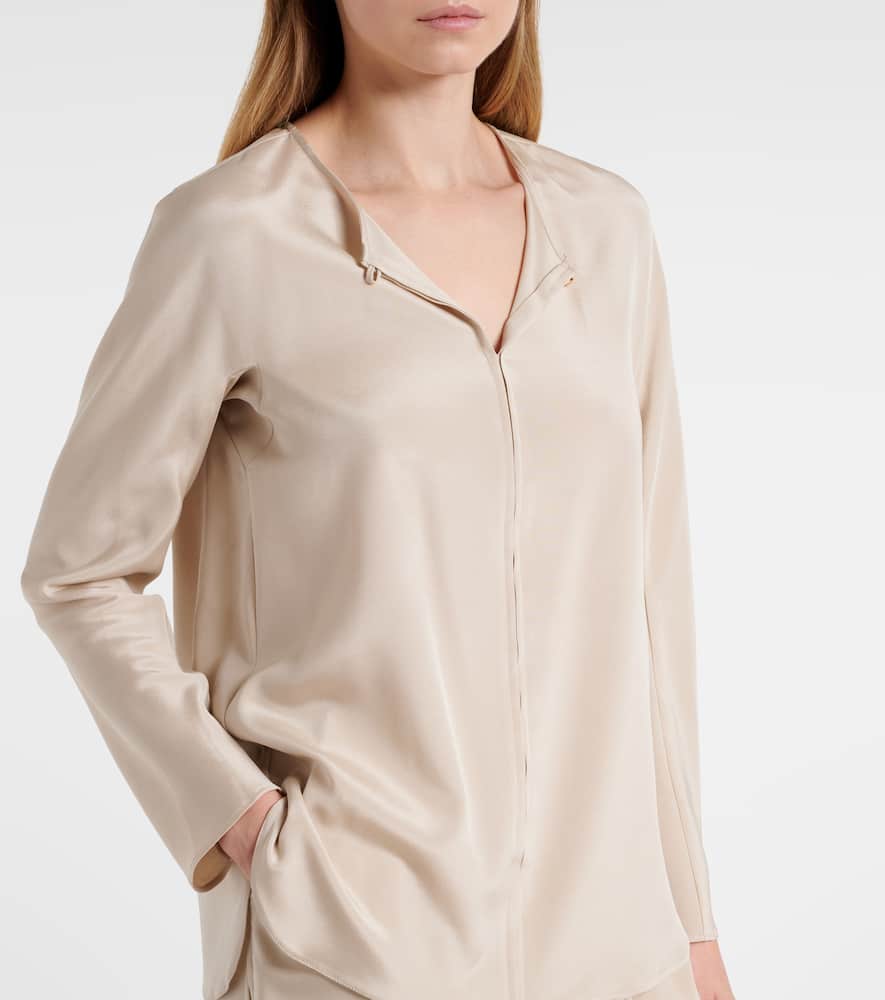 Mitico silk-blend blouse