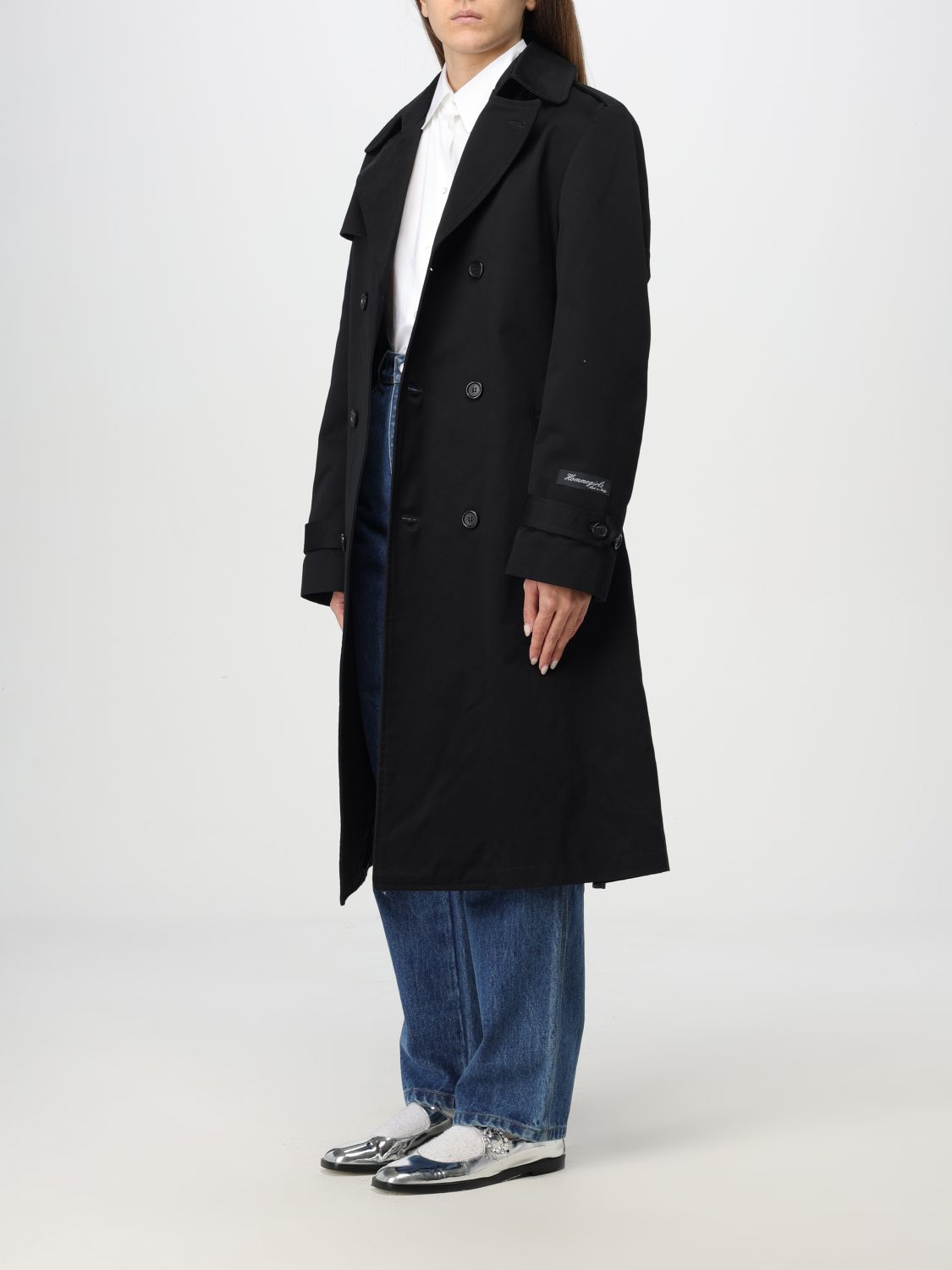 Cotton trench coat - Black