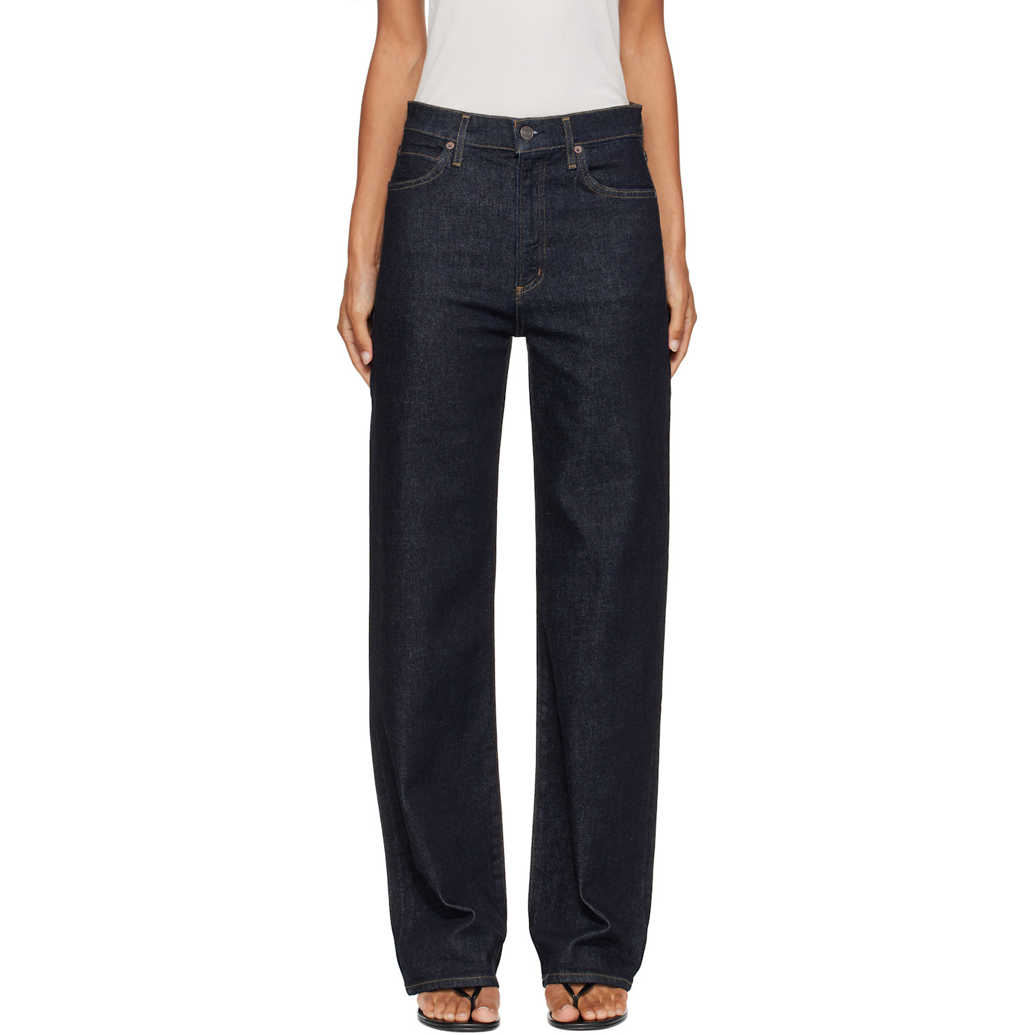 Navy Harper Straight Jeans