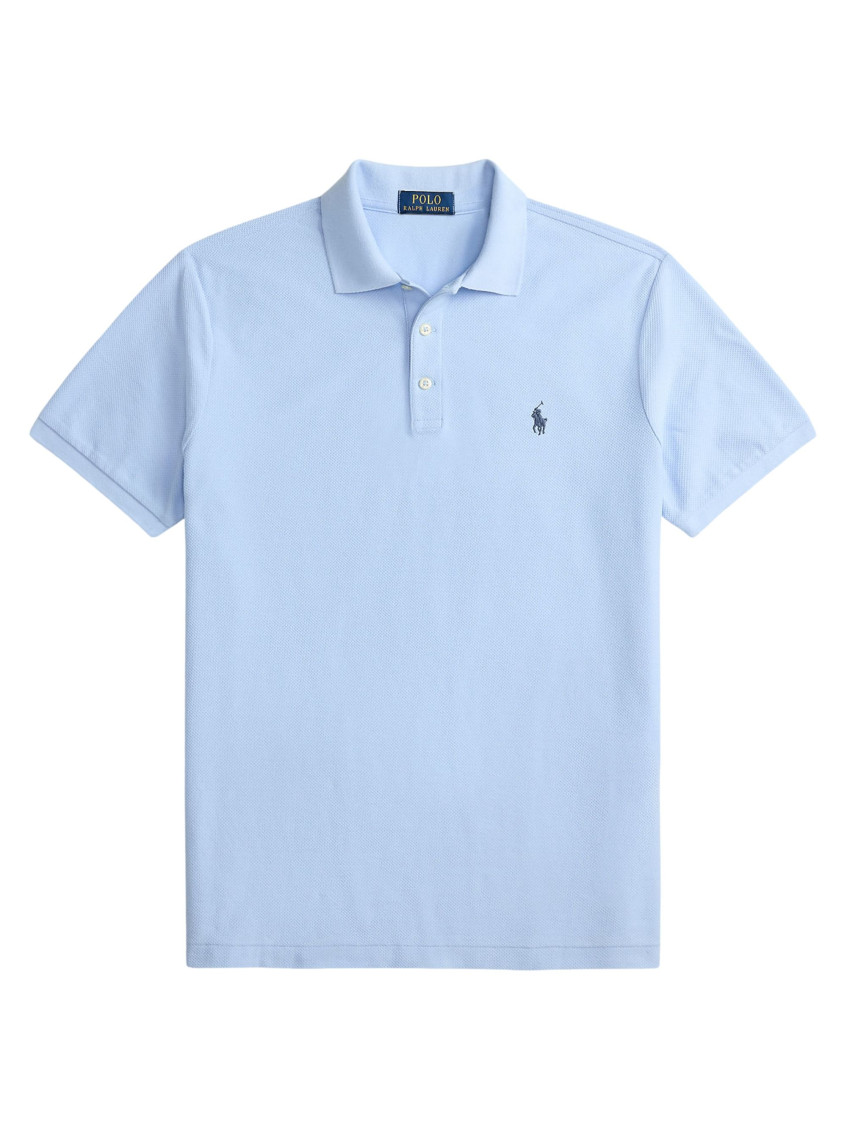 Blue Shirt Collar Polo