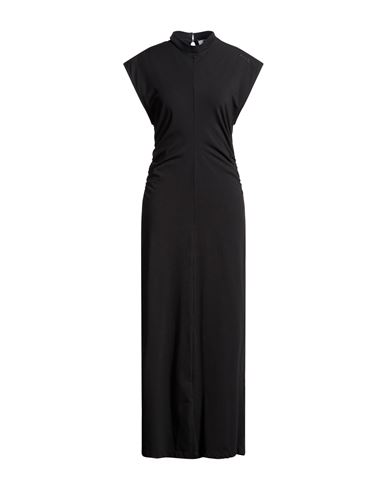 Woman Maxi dress Black Size XS Cotton, Elastane