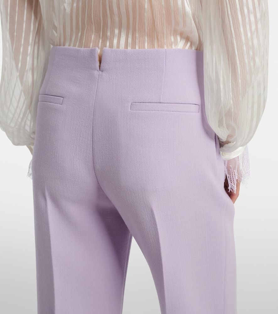 Chloé High-rise virgin wool wide-leg pants