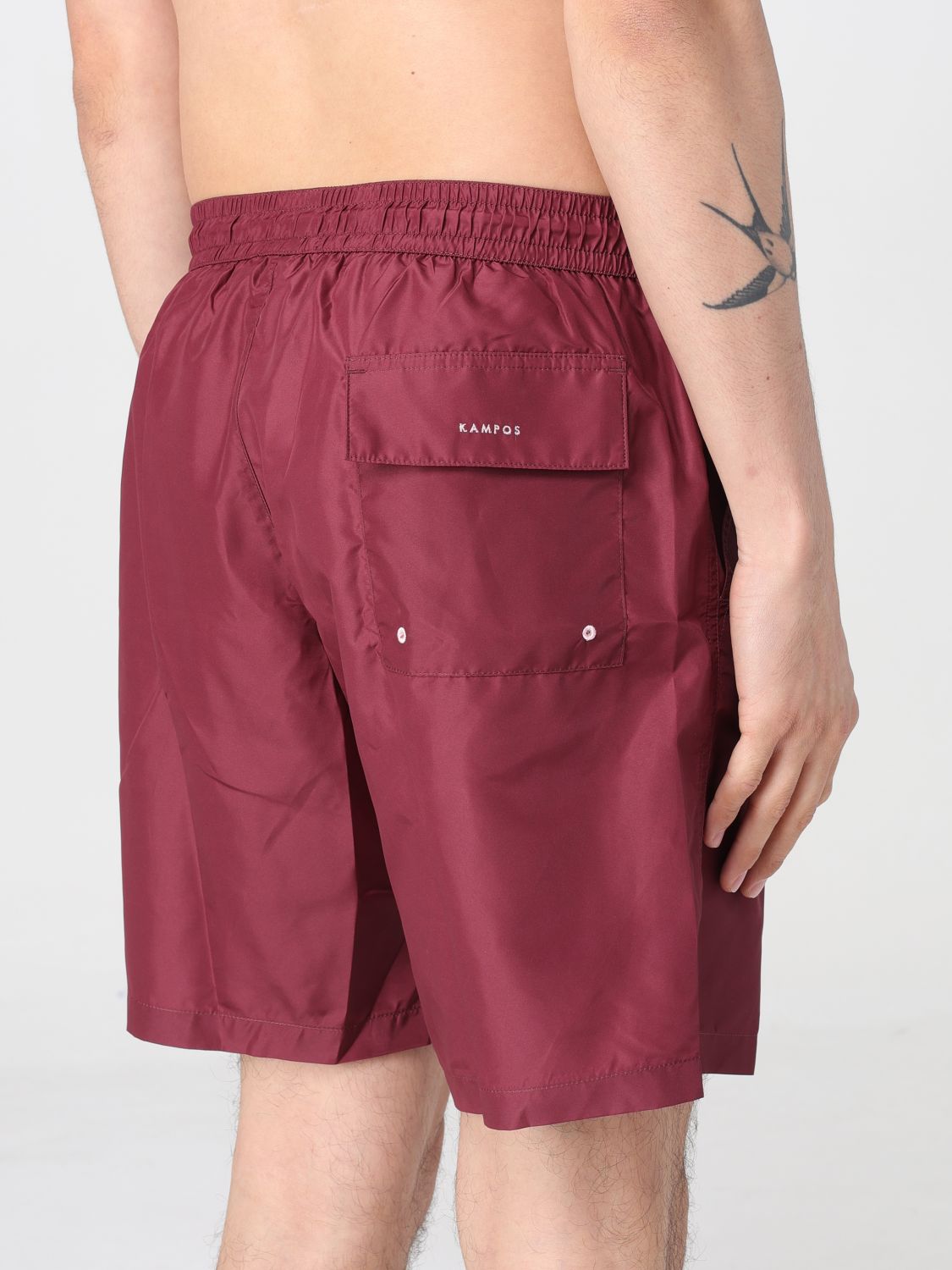 Swimsuit Men color Burgundy