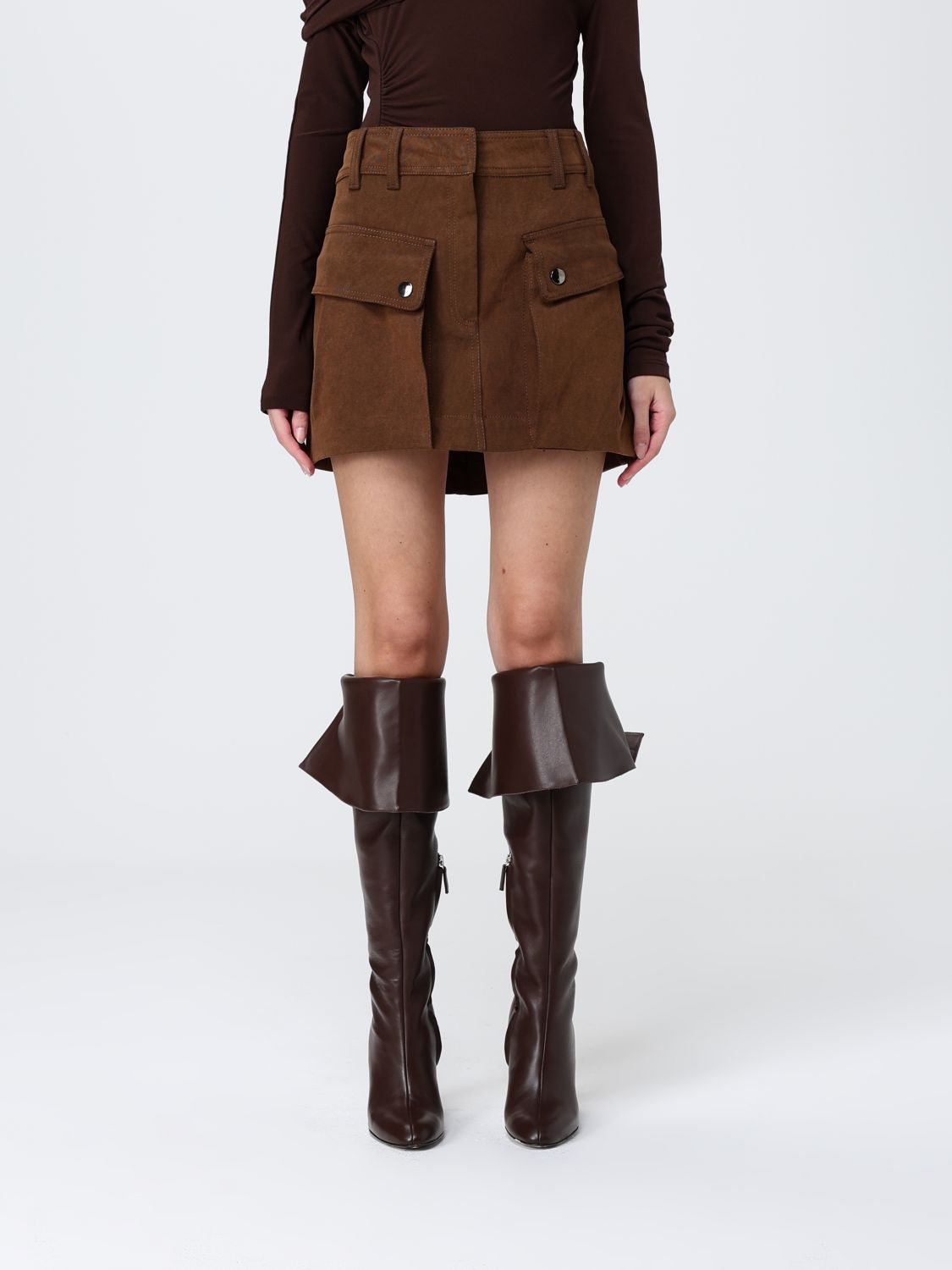 Skirt Woman color Brown