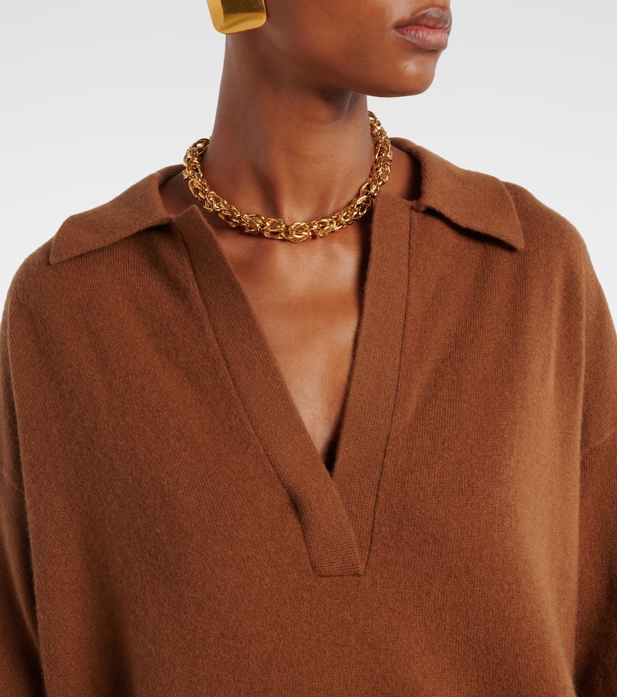 Zaq cashmere polo sweater