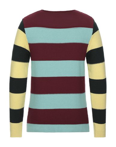 Man Sweater Burgundy Size 3XL Cotton, Acrylic
