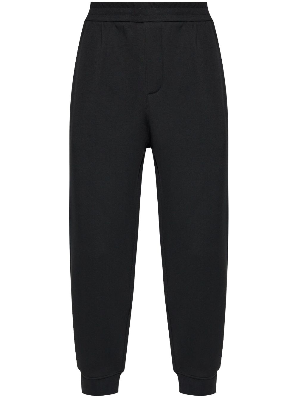 Elasticated track pants - Black