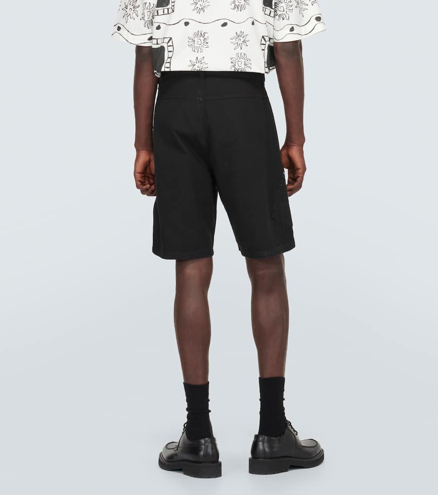 Le Short Marrone cotton cargo shorts