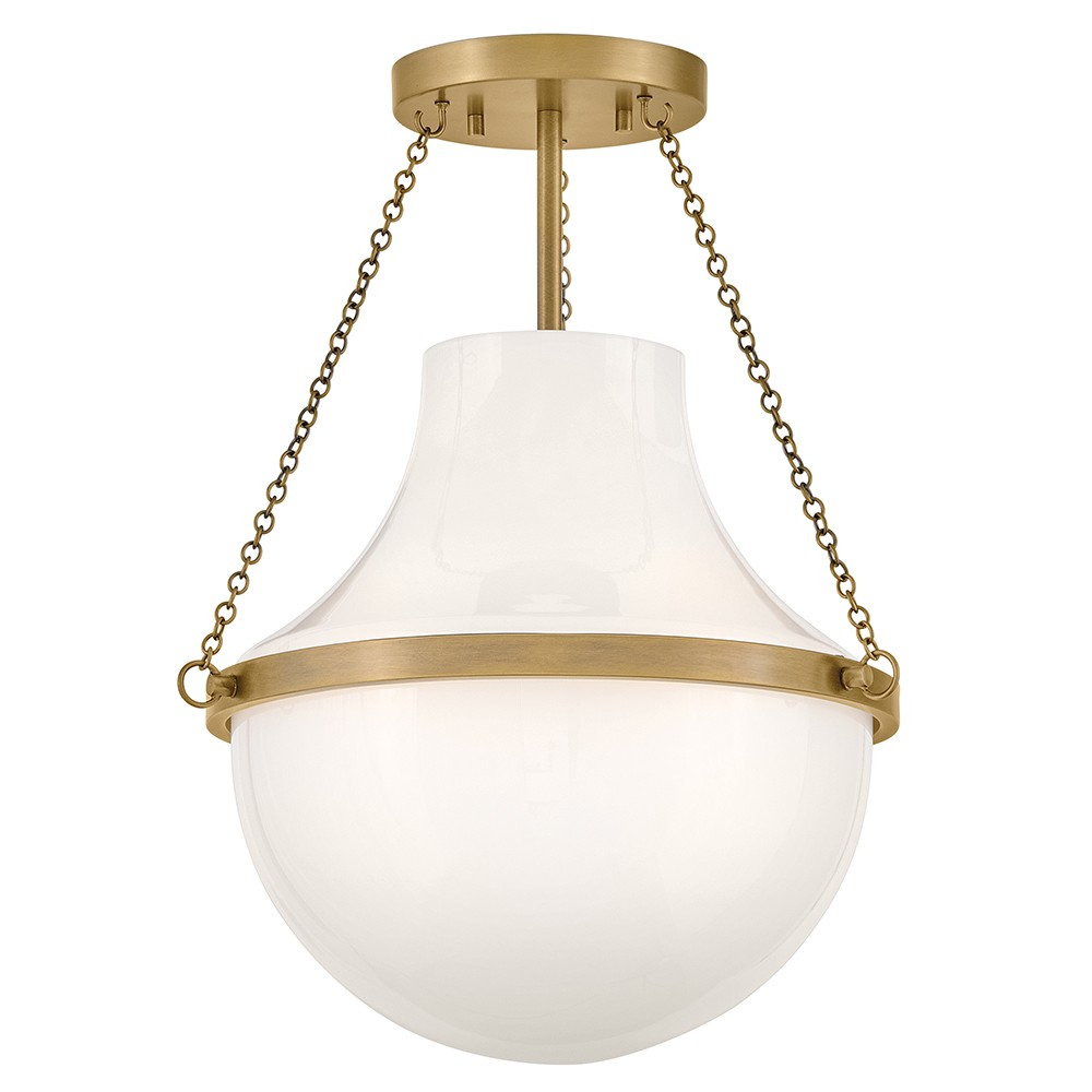 Heritage Brass LED Semi-Flush Mount from the Collins Collection