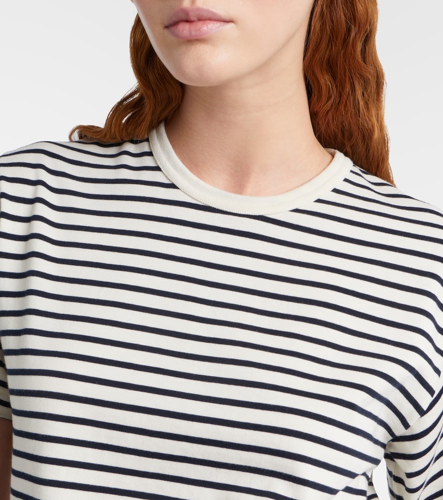 Striped cotton jersey T-shirt
