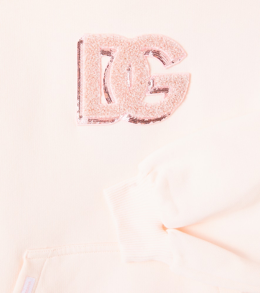 DG hooded cotton sweatshirt