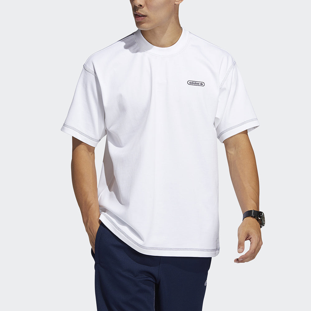 Originals Ww Ss Tee Embroidered Logo Round Neck Sports Short Sleeve White