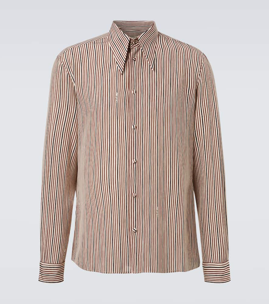 Striped silk shirt
