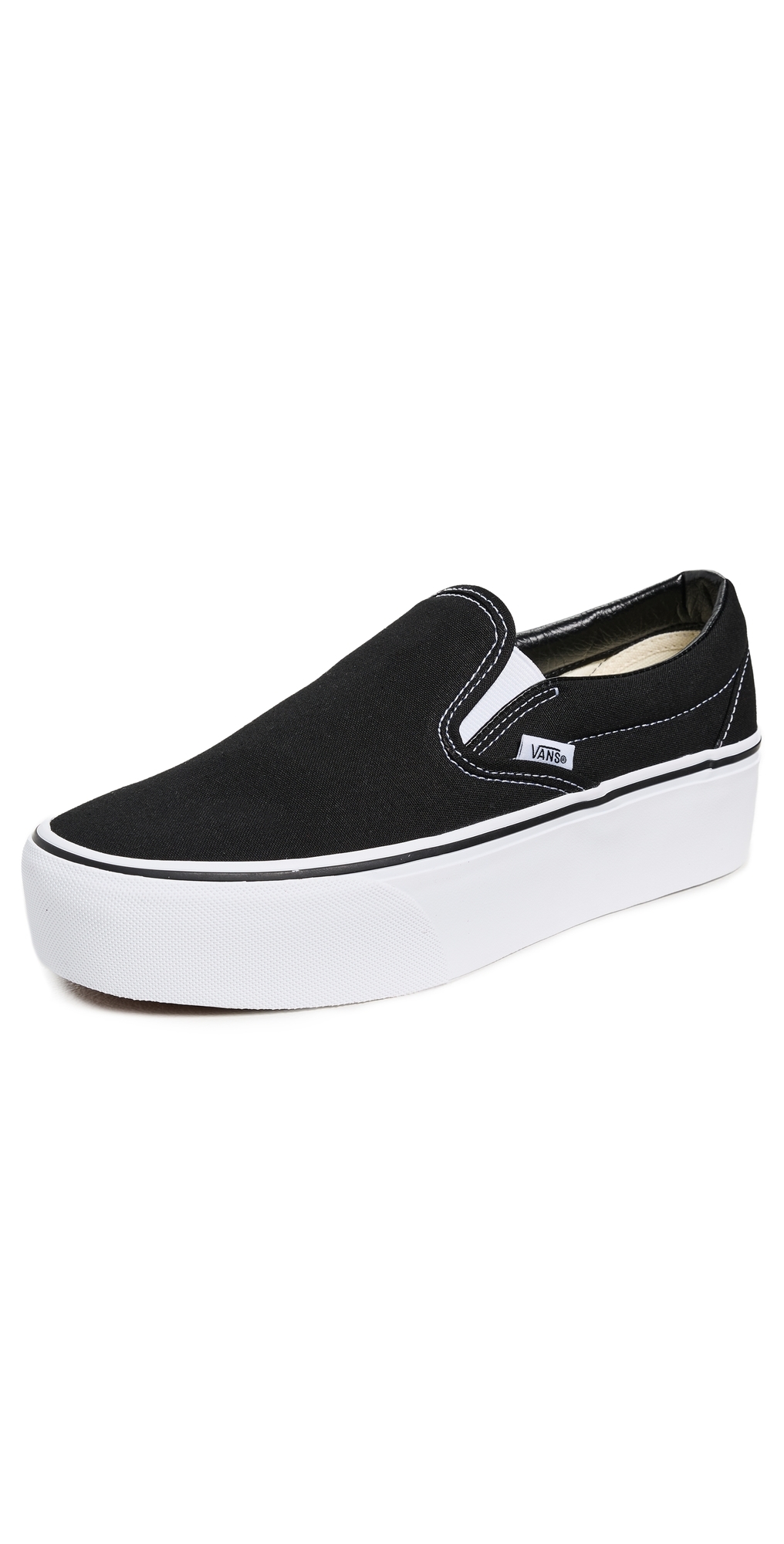 UA Classic Slip-On Stackform Sneakers Black/True White W