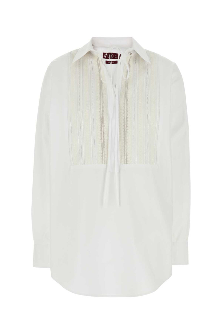 White Poplin Oversize Shirt