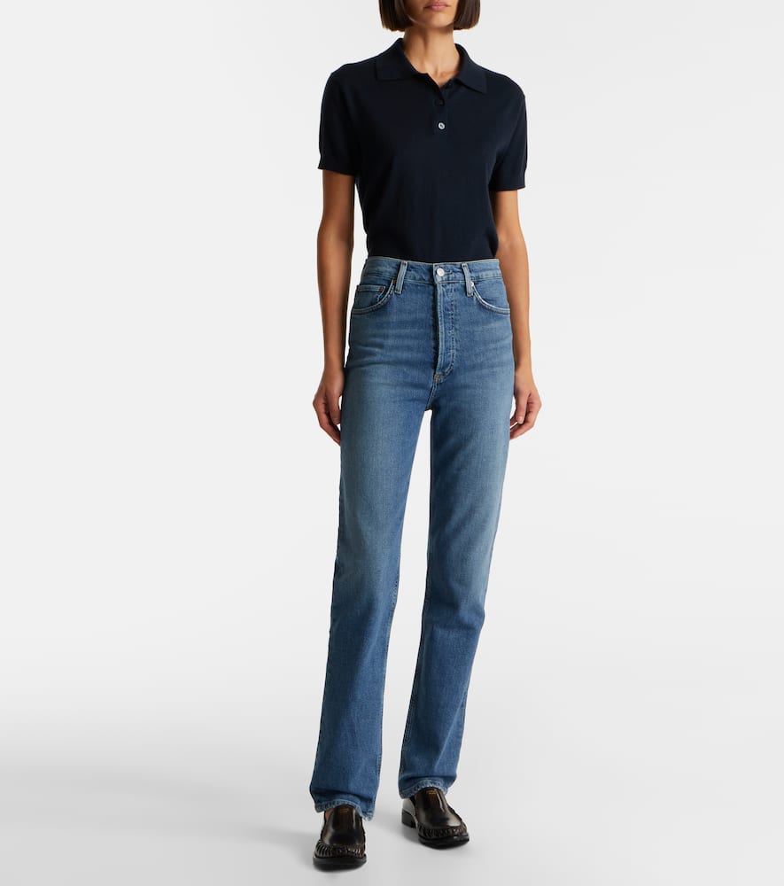 90's Pinch Waist high-rise straight jeans