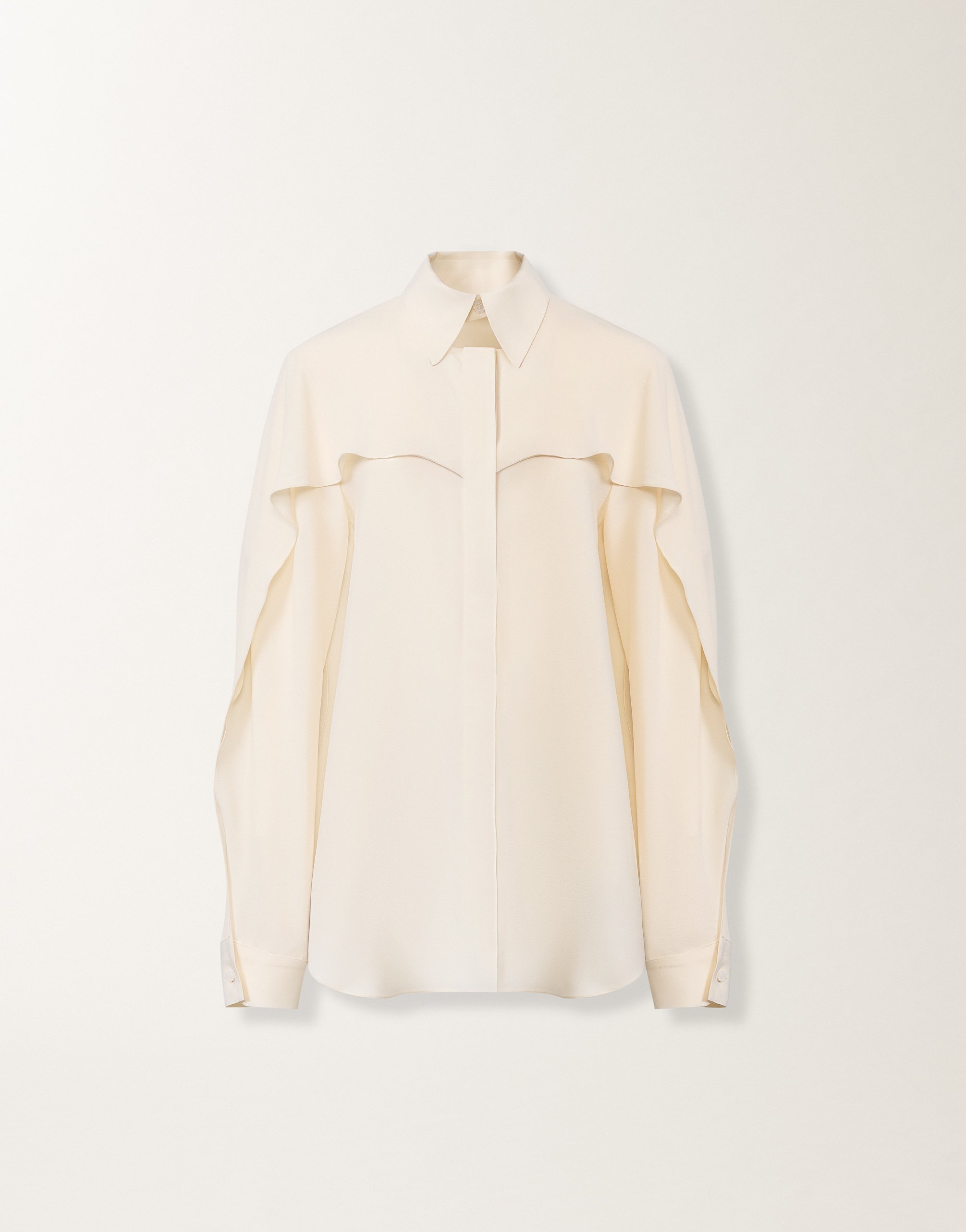 Crepe de chine shirt, butter