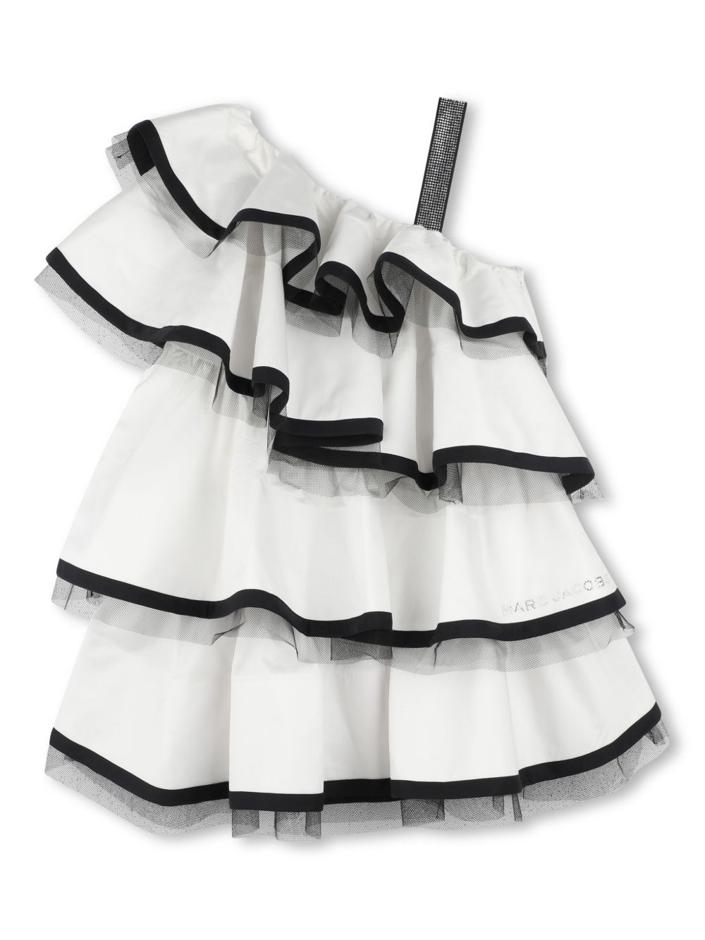 Rhinestone-embellished dress - White