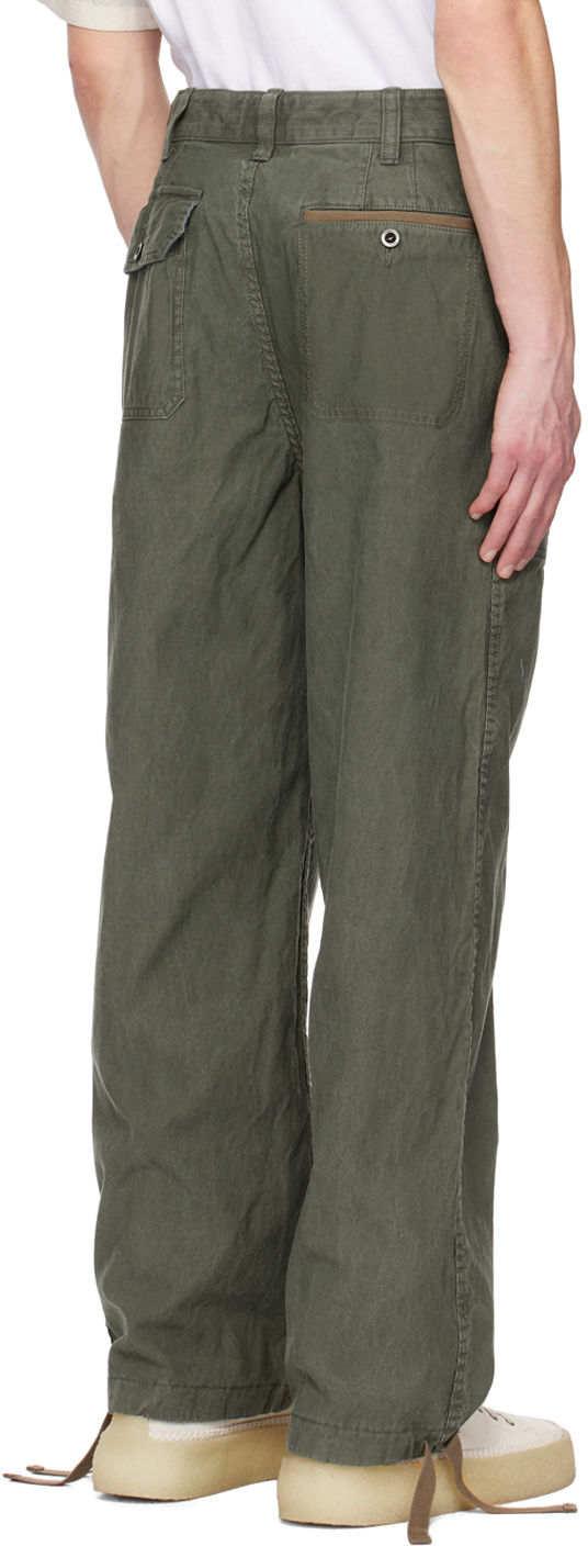 Khaki Belted Trousers
