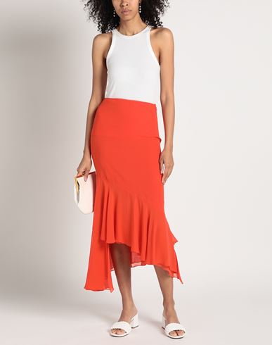 Woman Midi skirt Coral