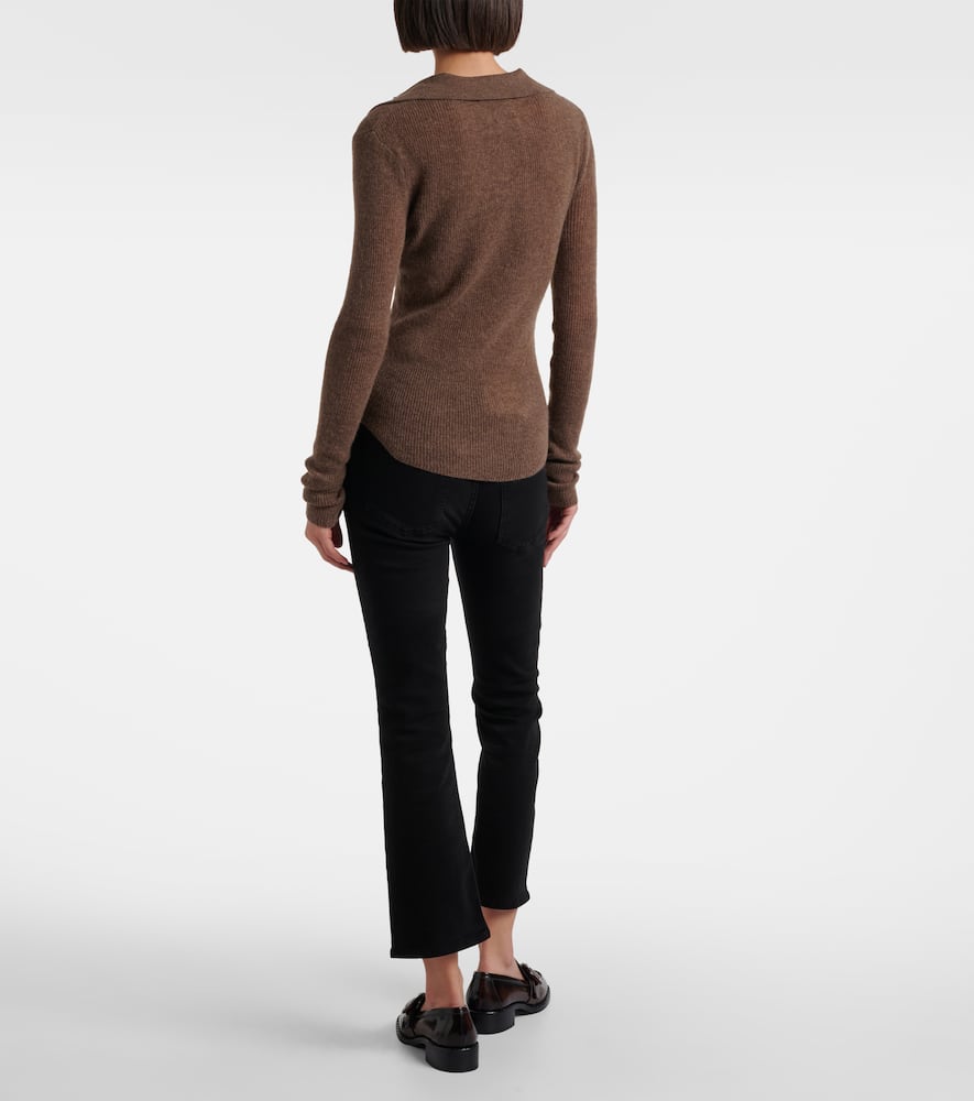 Simone wool and cashmere polo sweater