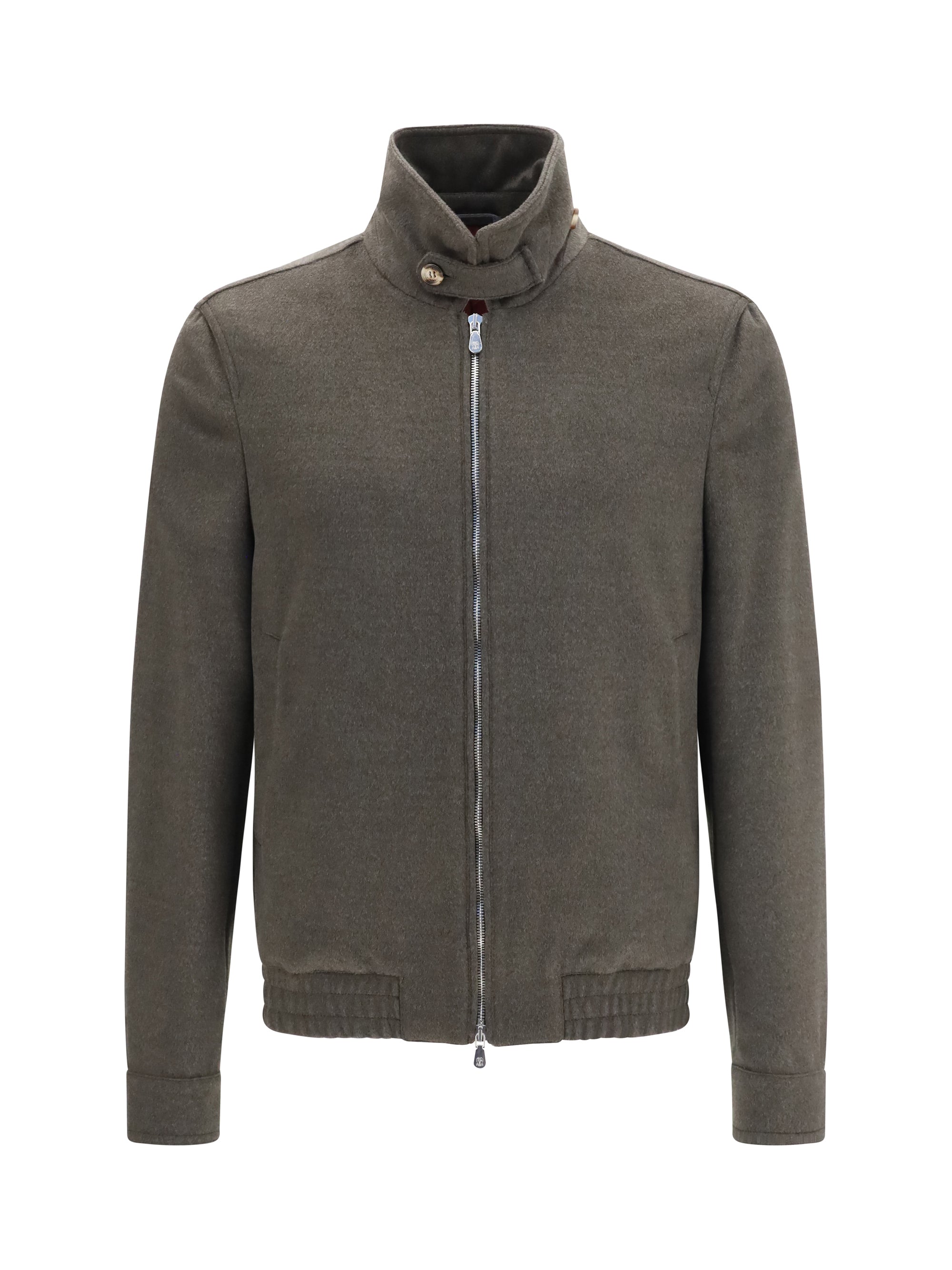 Merino Wool Zip Jacket — Gray