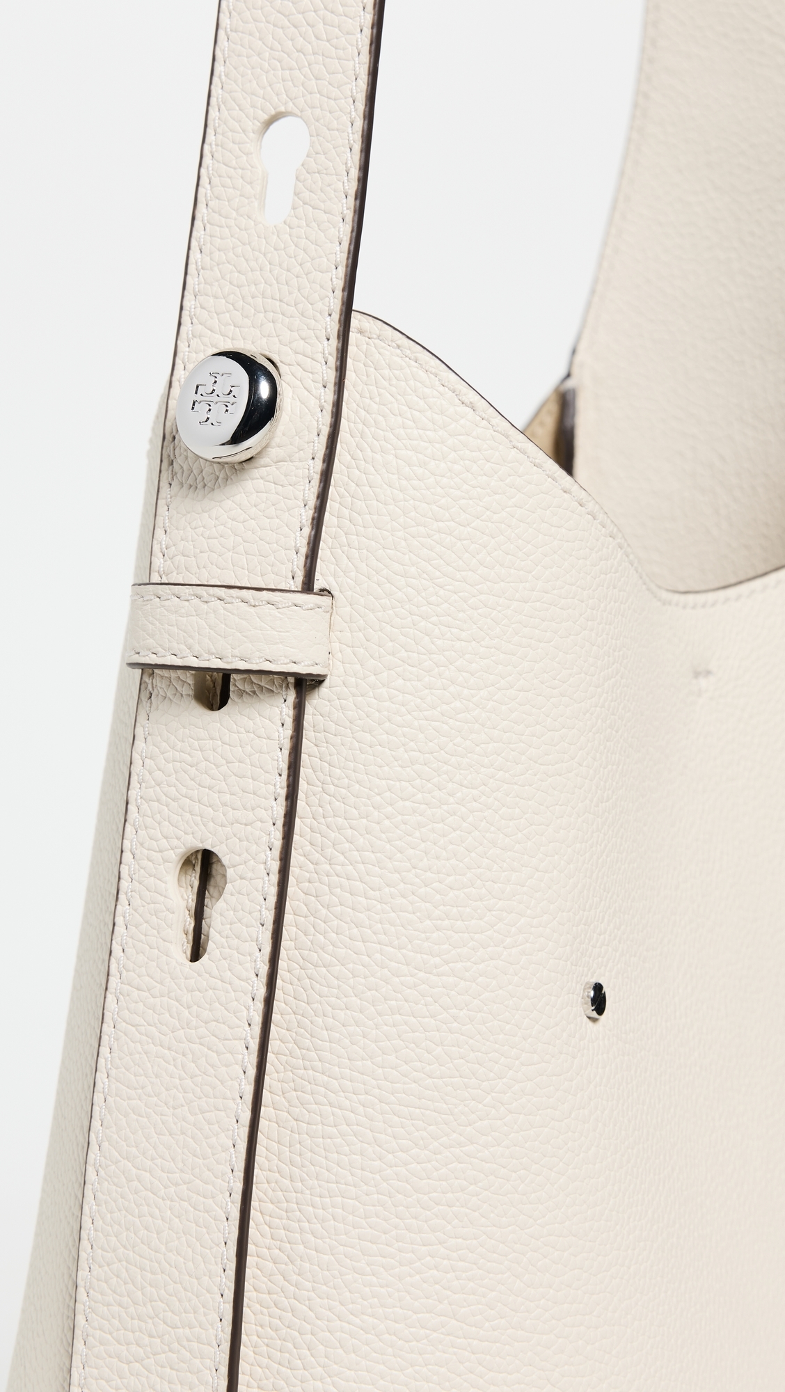 Tory Burch Romy Small Hobo Bag Light Cream One Size