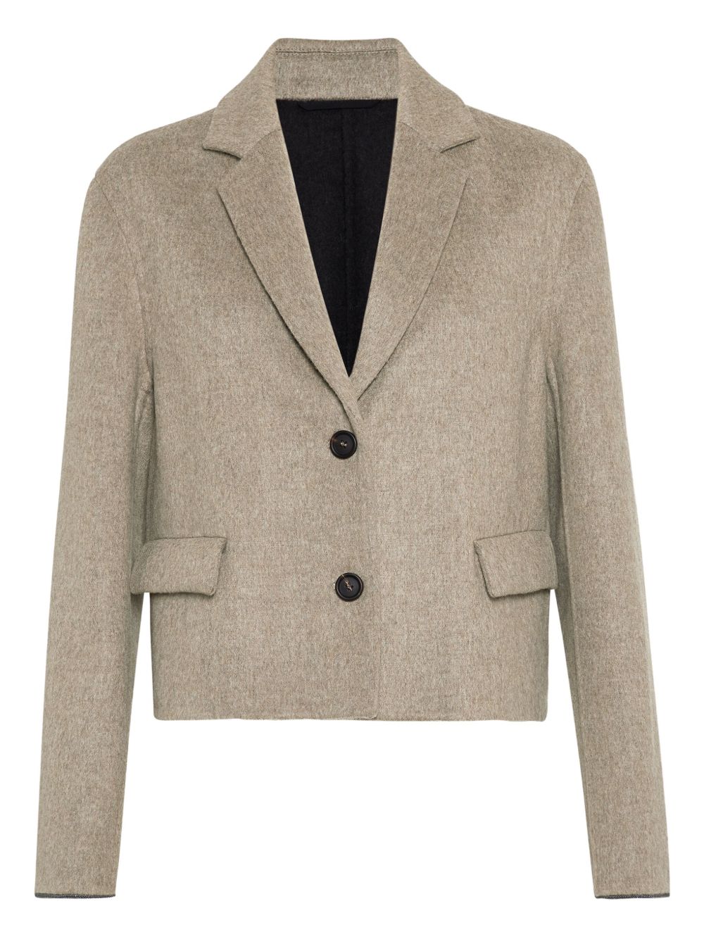 Cropped blazer - Neutrals