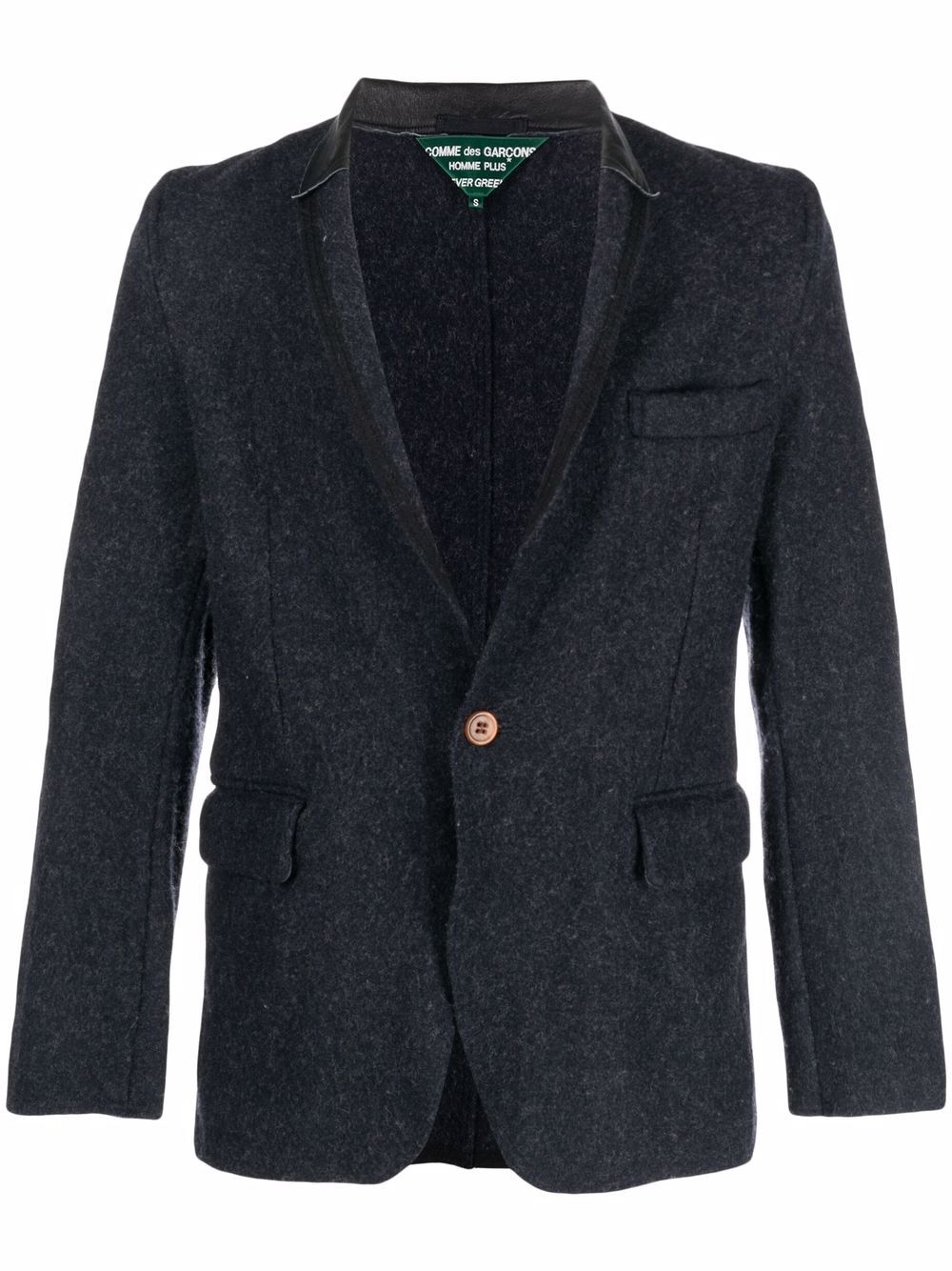 2000s pre-owned fitted blazer - Blue