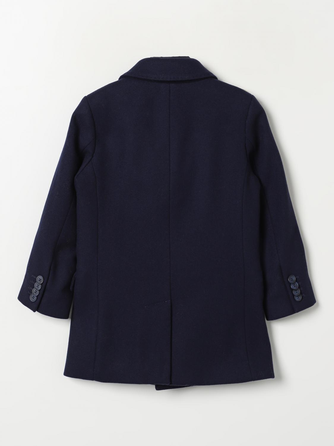 Coat Kids color Blue