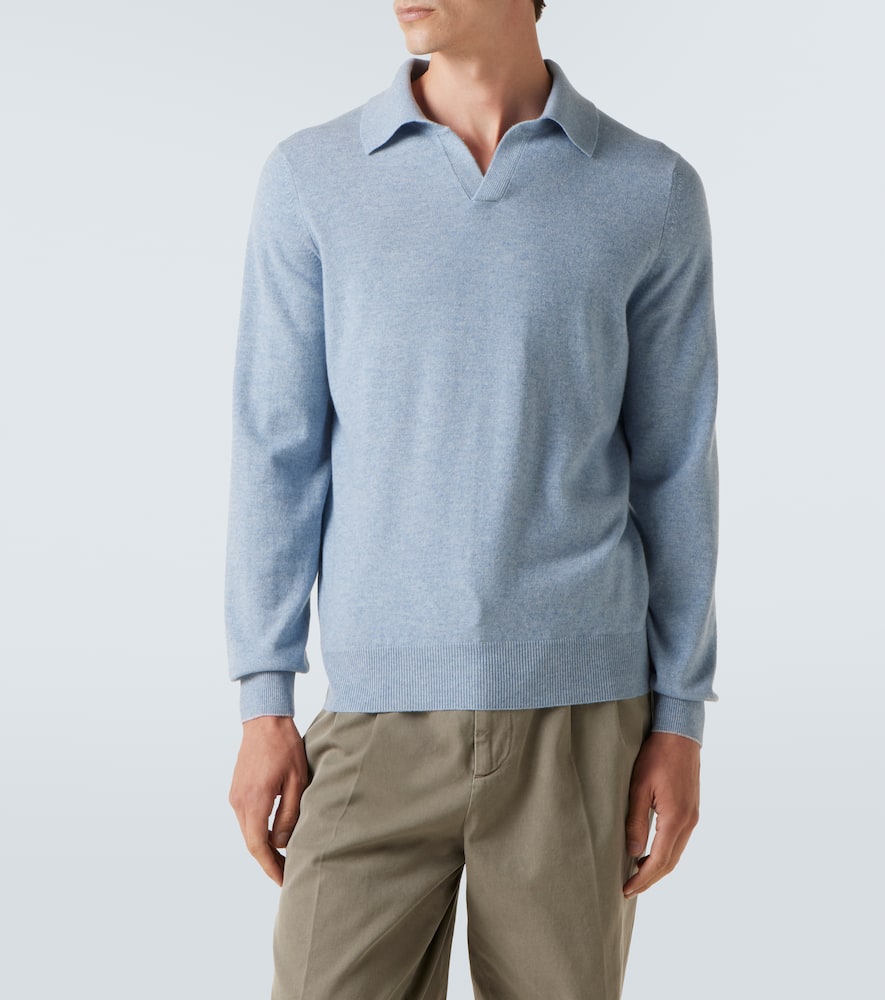 Cashmere polo sweater