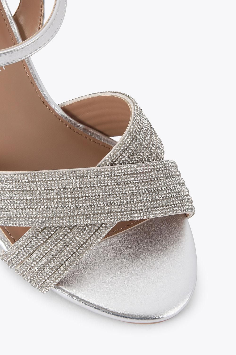Carvela Women's 'Divine Block Wf' Sandals in Silver