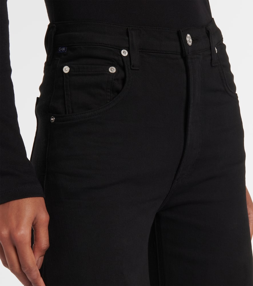 Amari high-rise wide-leg jeans