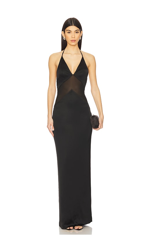 Michael Costello x REVOLVE Adelajda Gown in Black.  XS. Also in L, M