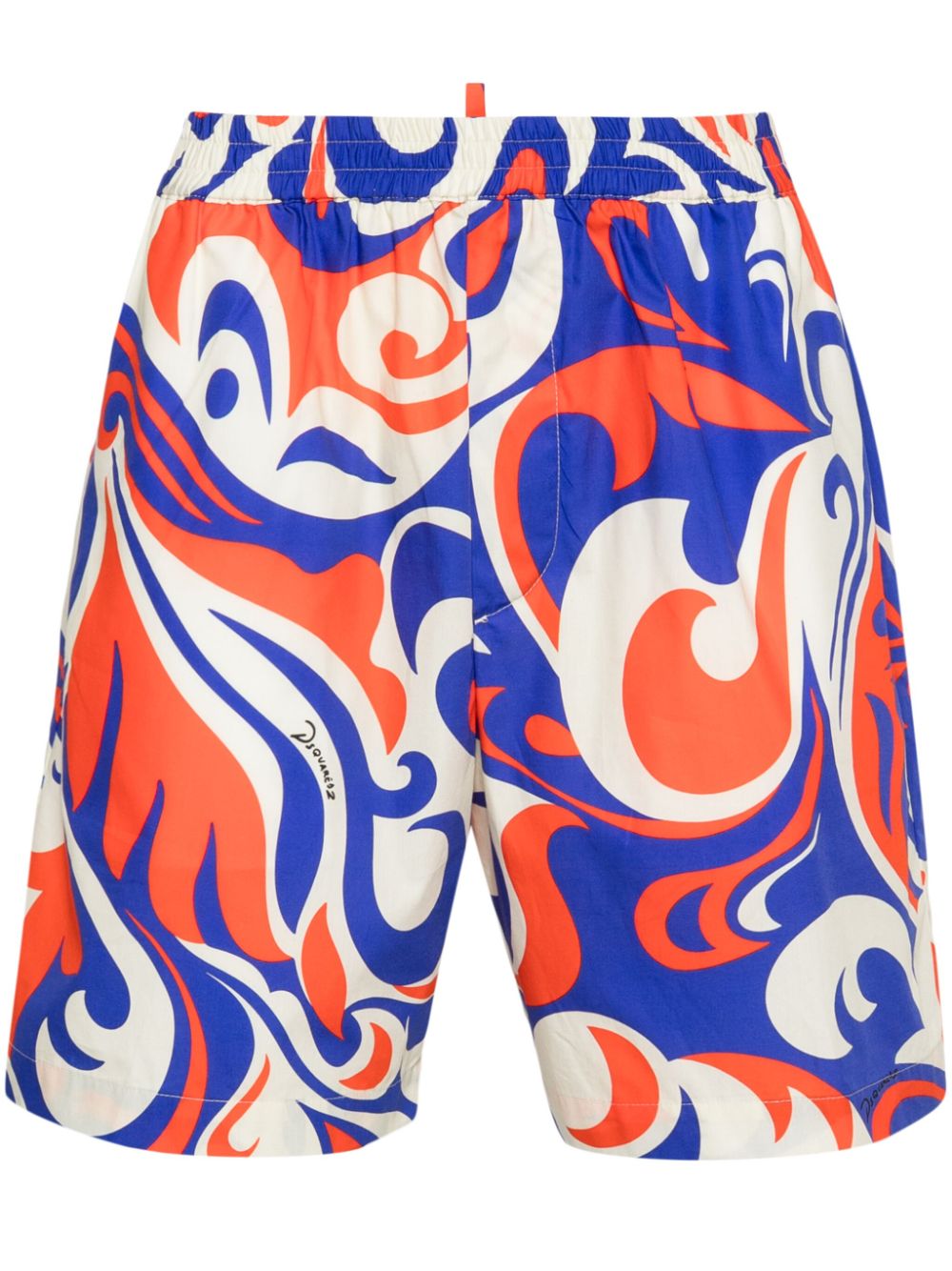 Palms Beach Waves cotton shorts - Blue
