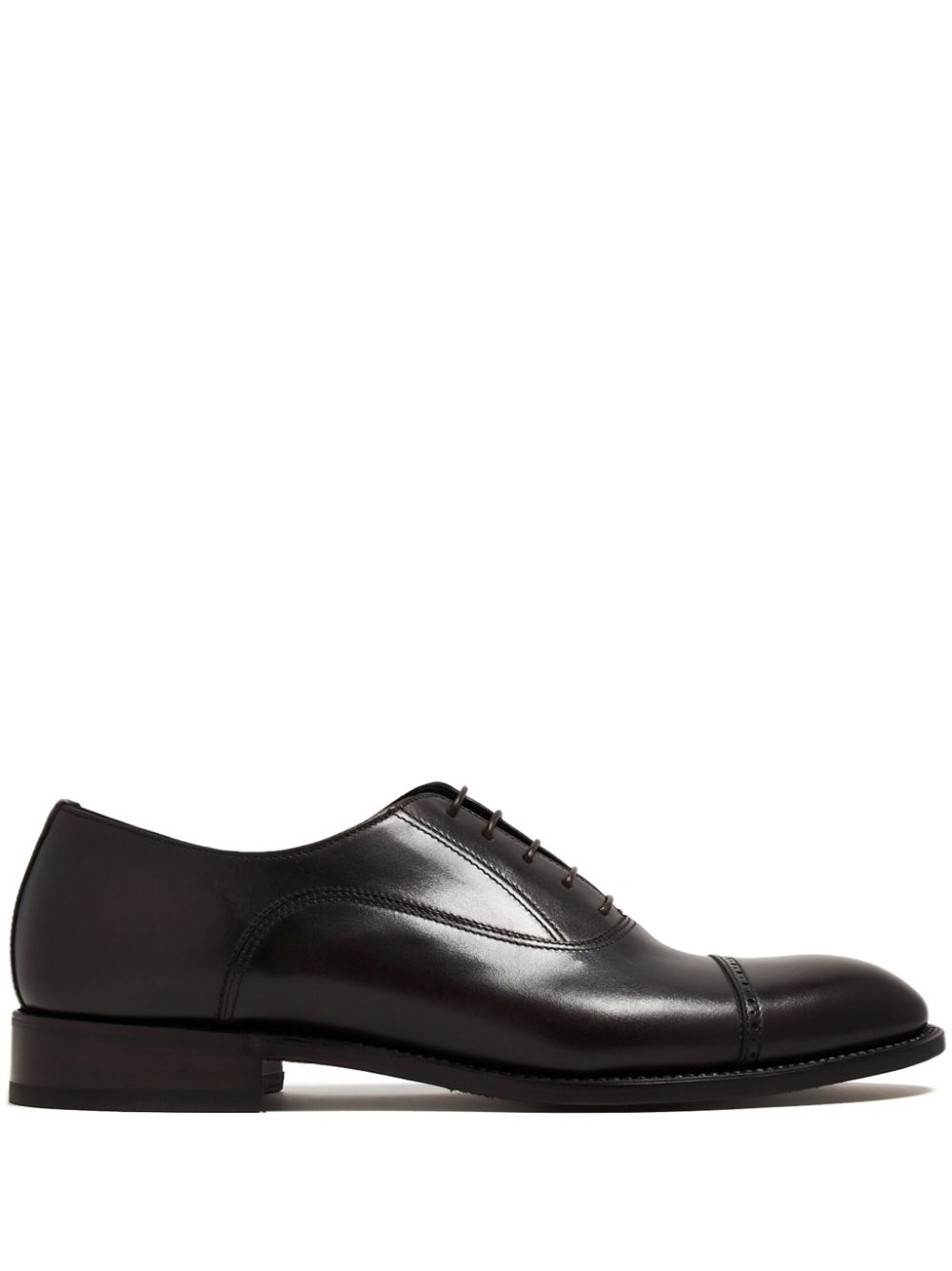 Lace-up leather Oxford shoes - Black