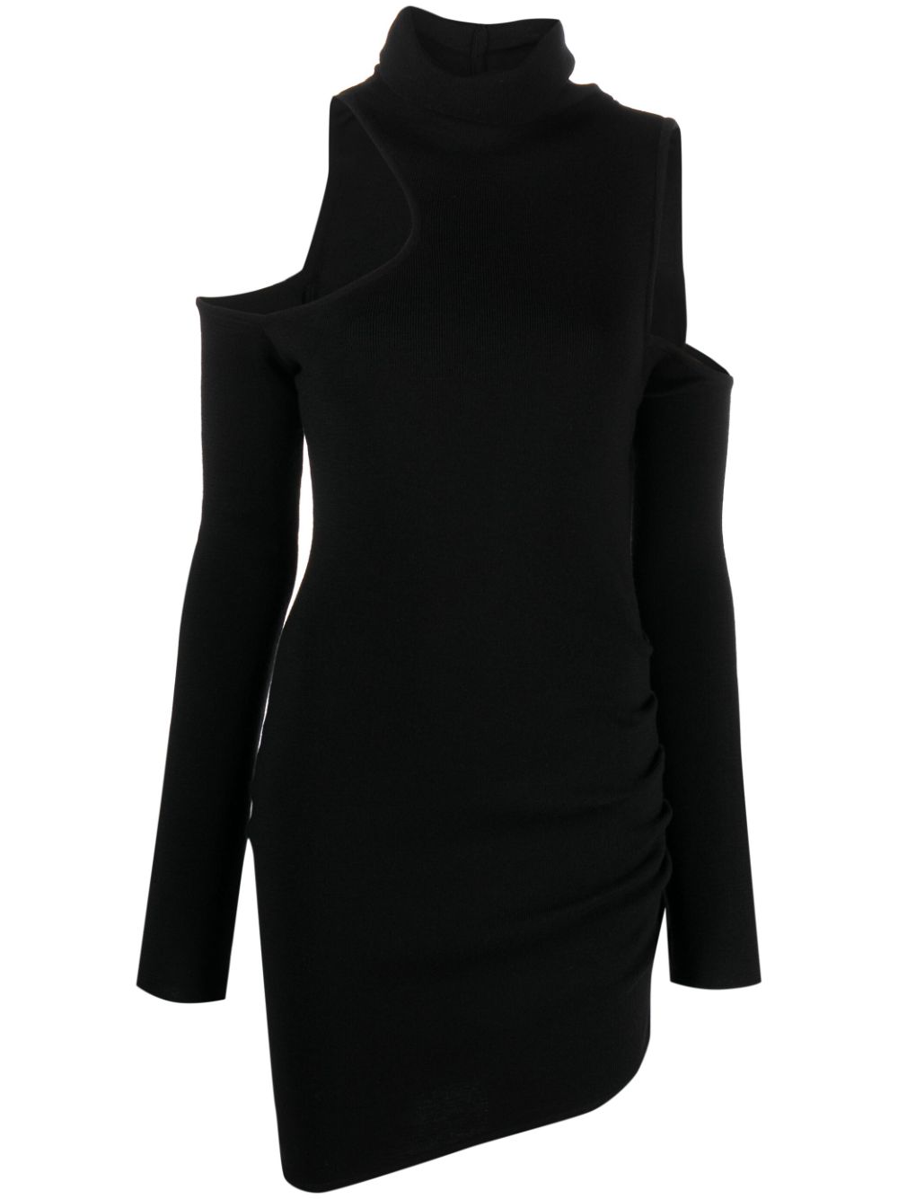 Piana cut-out merino minidress - Black