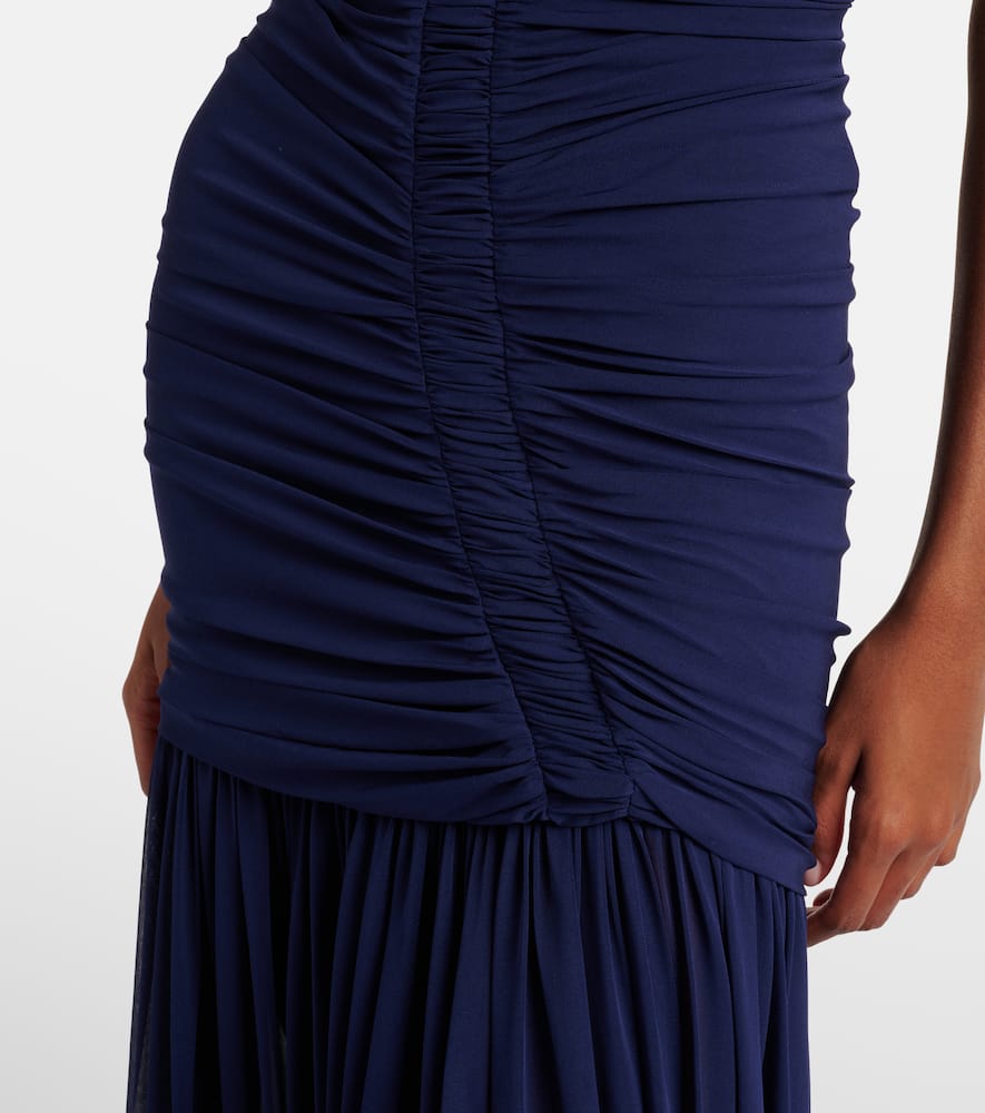 Orion ruched halterneck gown