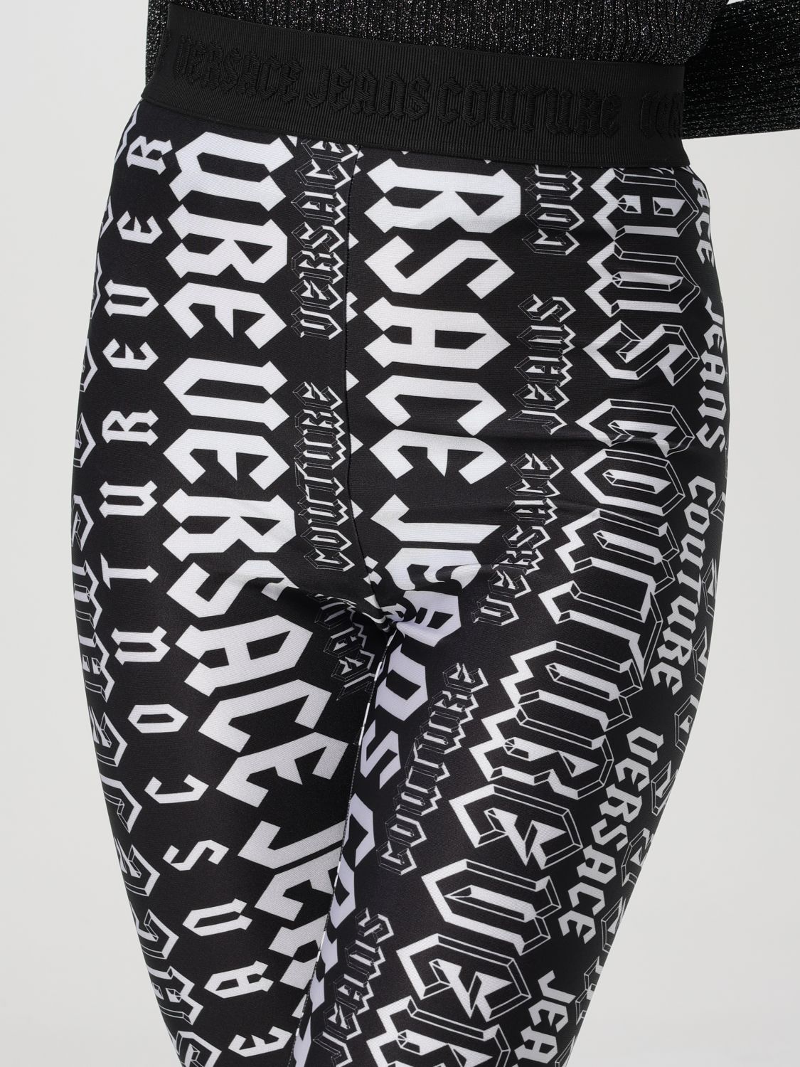 Logo-print leggings - Black