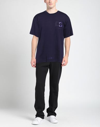 Man T-shirt Dark purple