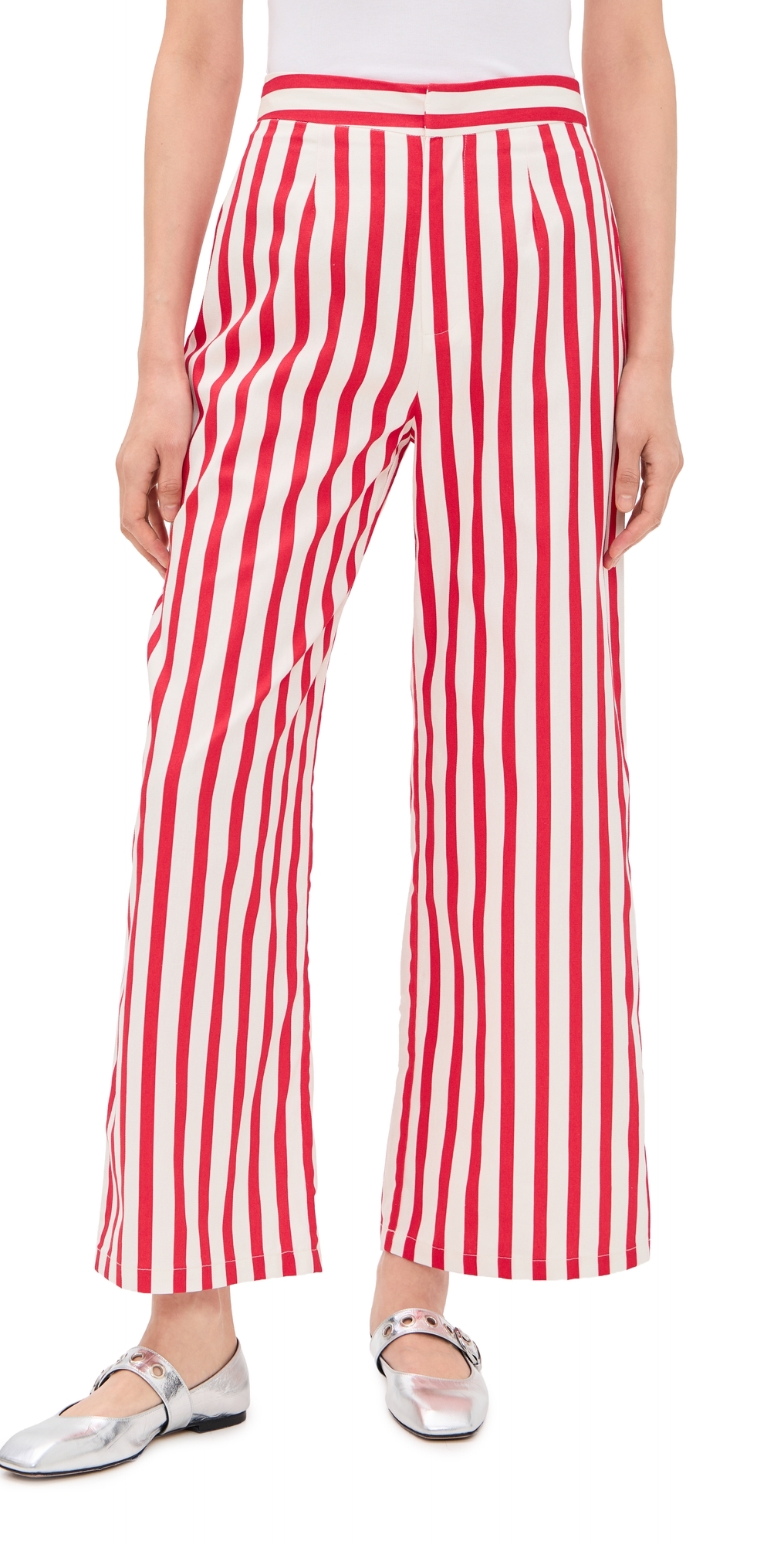 Red Stripe Mara Trousers Red