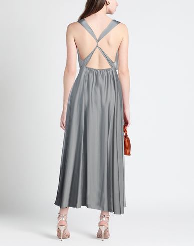 Woman Maxi dress Grey Size M Polyester