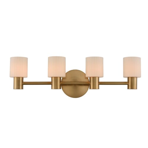 Harlowe 4-Light 26" Bathroom Vanity Light in Winter Bra