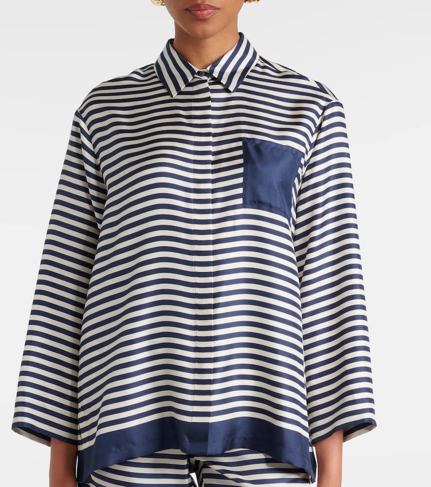 Maya striped silk shirt