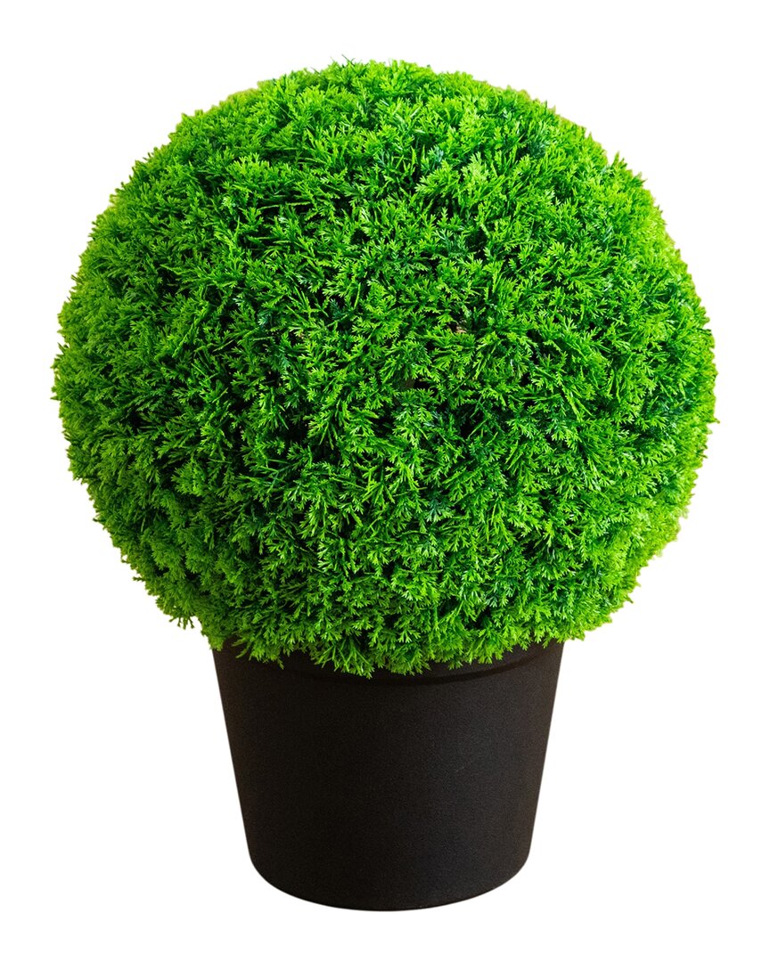 16in UV-Resistant Artificial Mediterranean Cypress Topiary  Plant (Indoor/Outdoor)
