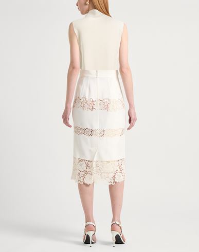 Woman Turtleneck Cream Size M Viscose, Polyamide