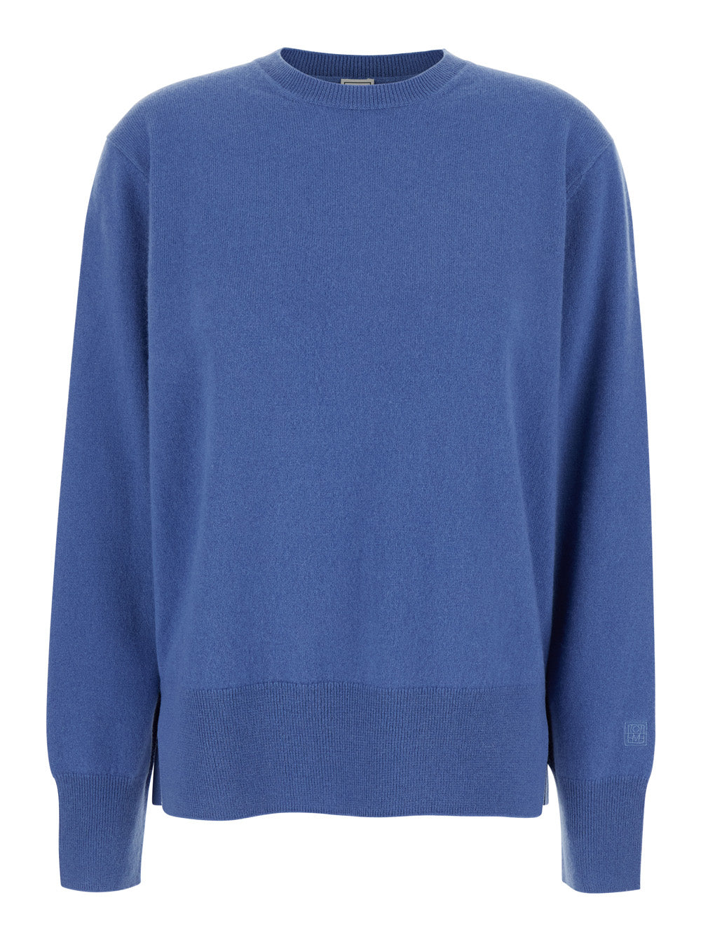 Cashmere Crewneck Sweater — Blue