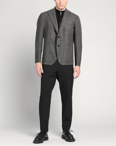 Man Blazer Grey Size 38 Virgin Wool, Polyester